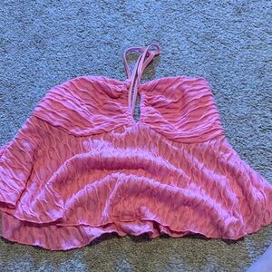 SHEIN Pink Textured Top